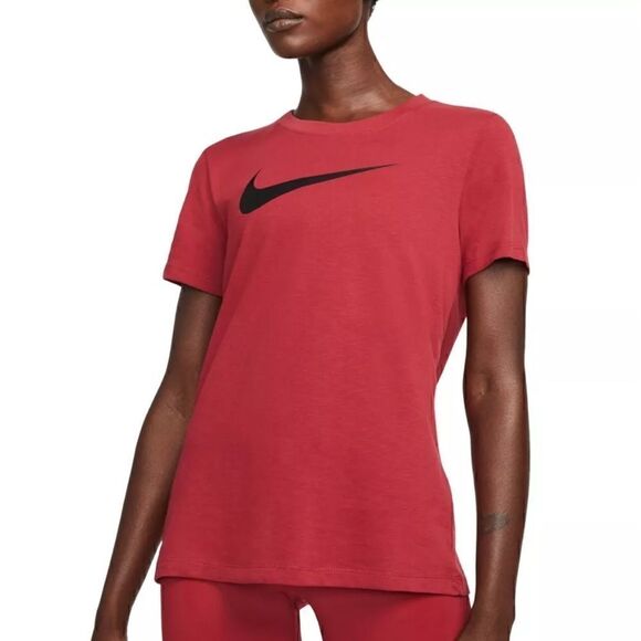 Nike Dry Legend Wome's Training T-shirt Scoop Neckline pomegranate XL  New tee - Picture 1 of 7